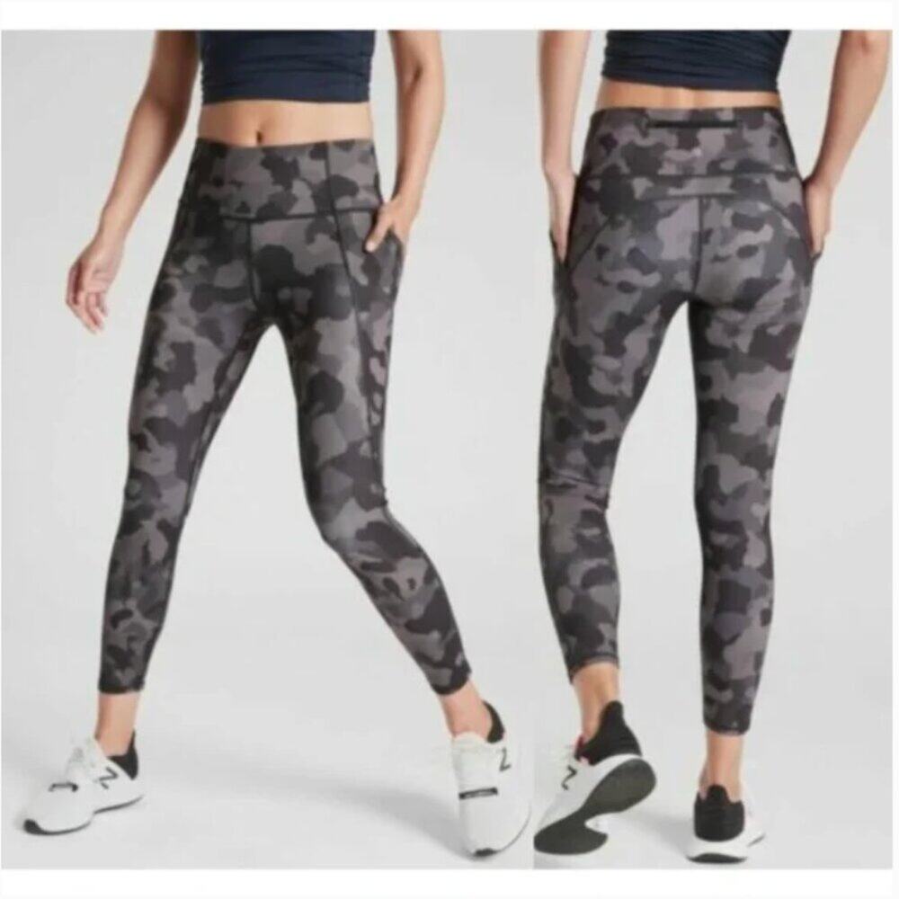 Athleta Lightning Camo 7/8 Tight in Print Camouflage